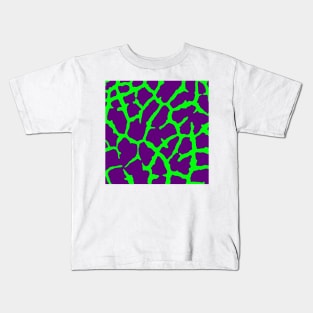 Giraffe Print Wine Lime Kids T-Shirt